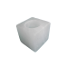 Himalajų druskos žvakidė (balta, kubo formos, lygi), ~ 500g
